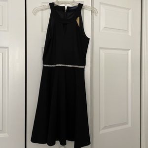 Black Dress with Sequined Band